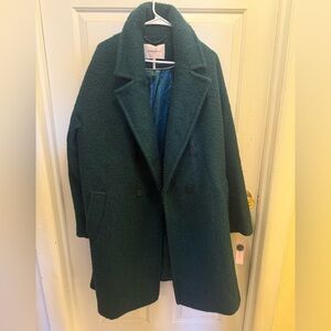 Brand new bcbg xxl Hunter green long coat